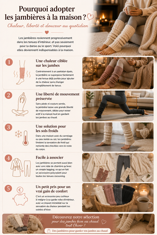 Pourquoi porter des jambières chez soi en hiver ?