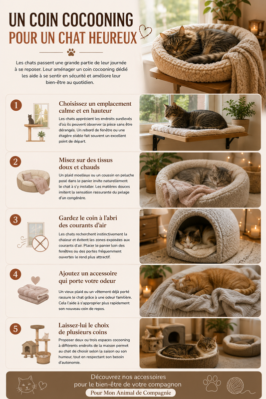 Comment créer un coin cocooning pour son chat ?