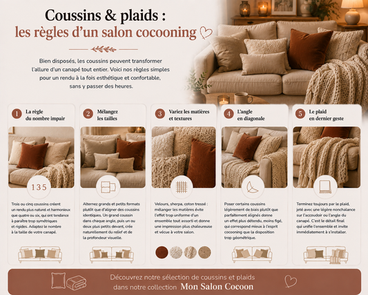 Comment disposer ses coussins sur un canapé ?