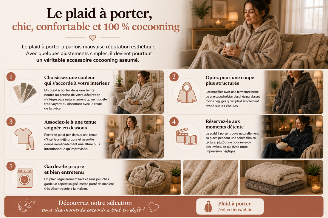 Comment porter un plaid à porter sans avoir l'air négligé ?