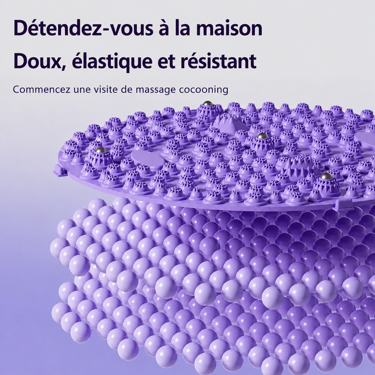Planche de réflexologie plantaire – Tapis de massage acupression pour pieds