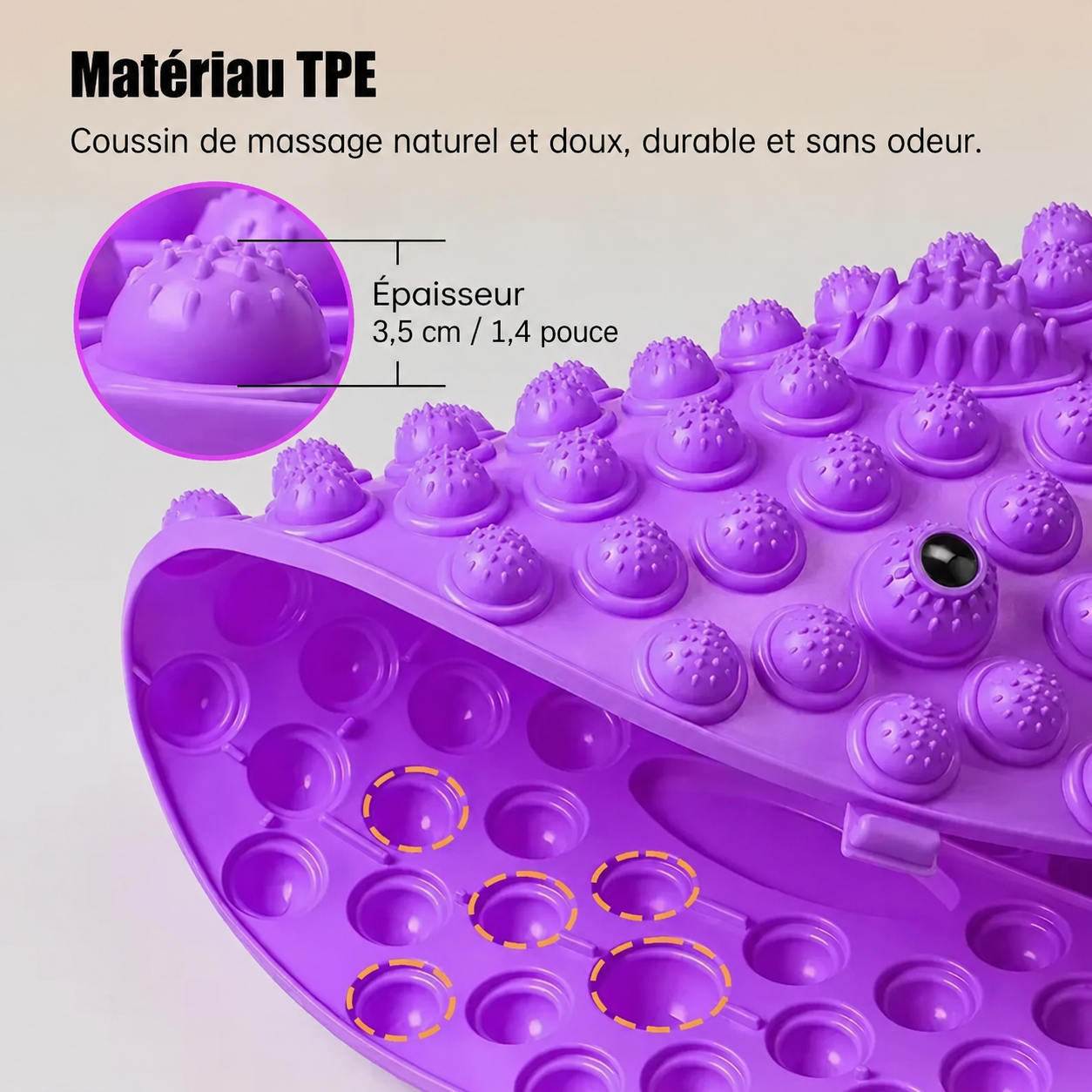 Planche de réflexologie plantaire – Tapis de massage acupression pour pieds