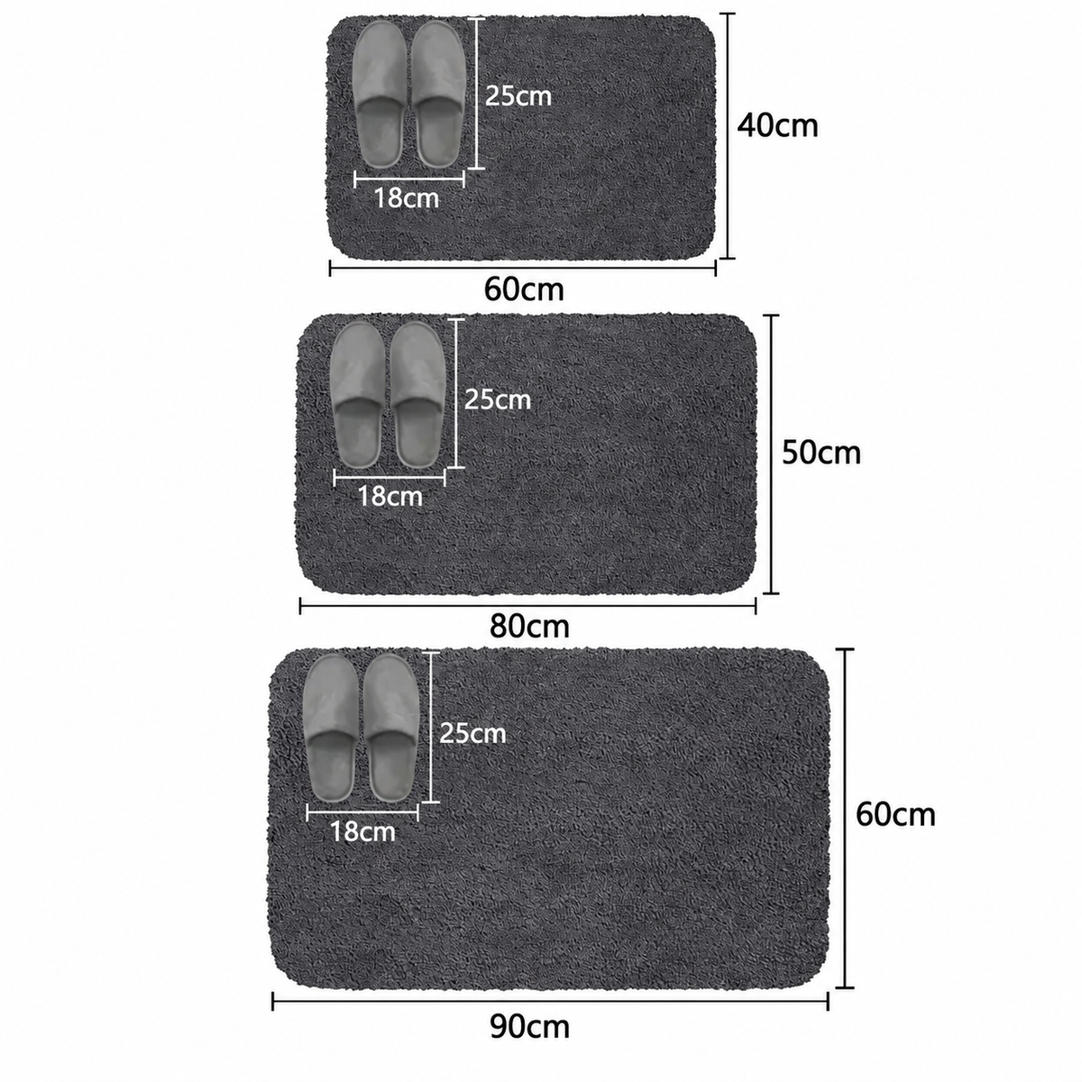 Tapis de bain poils longs – vue 8
