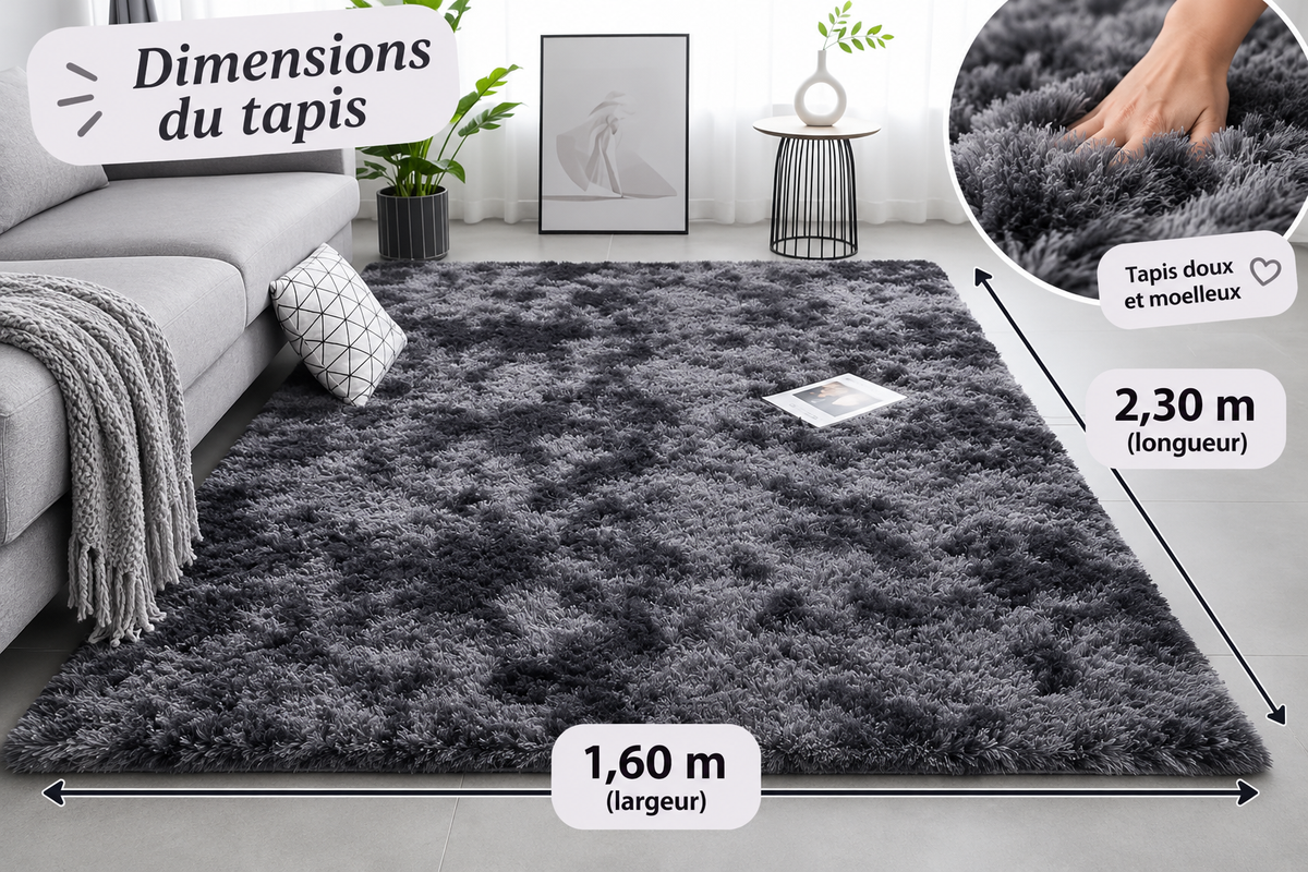 Tapis ultra doux antidérapant – vue 3