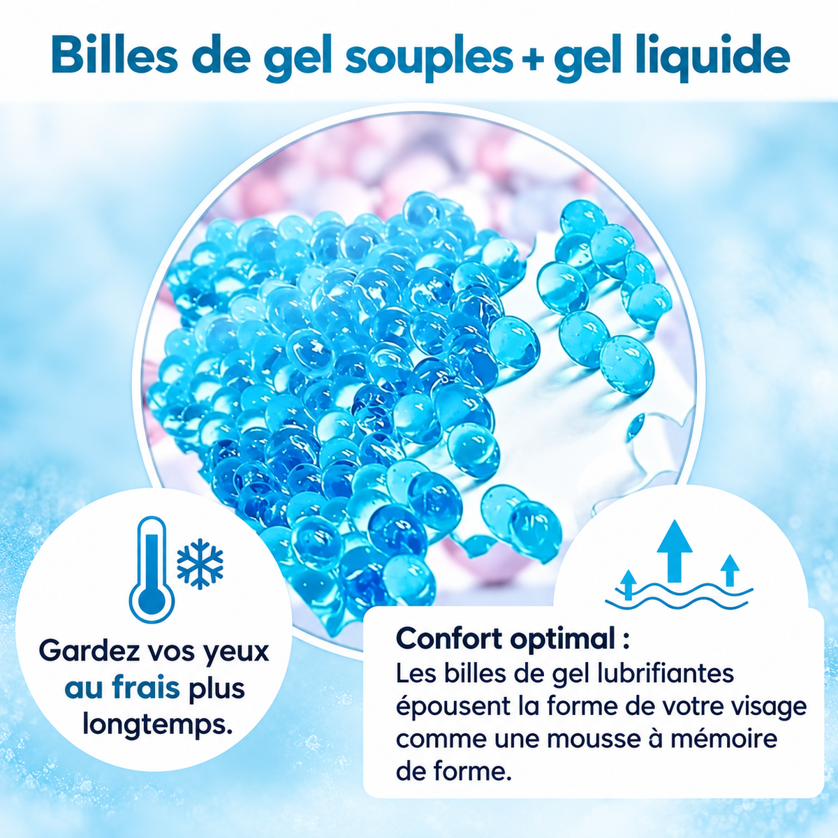 Masque yeux en gel réversible – vue 5