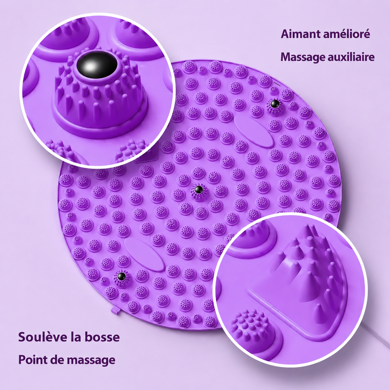 Planche de réflexologie plantaire – Tapis de massage acupression pour pieds