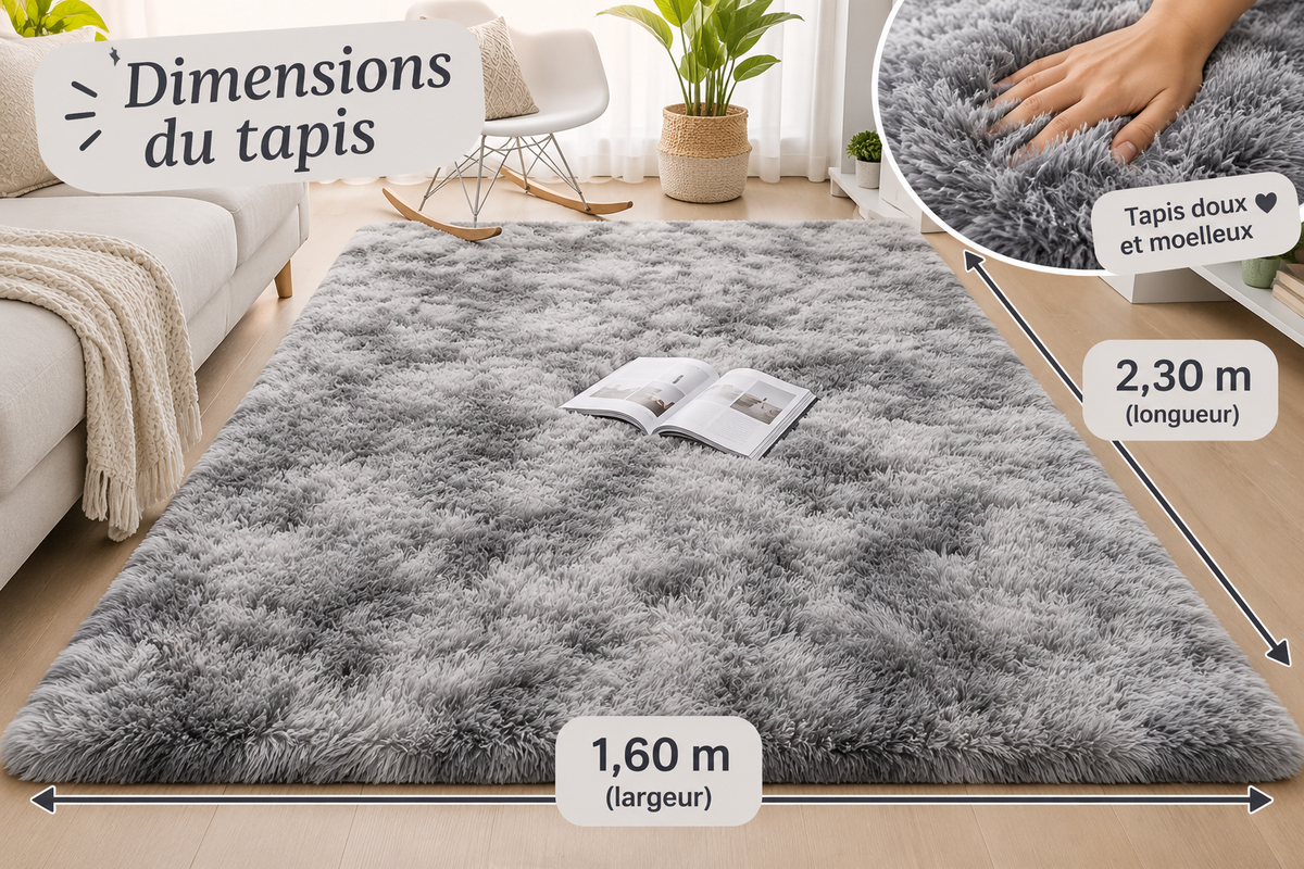 Tapis ultra doux antidérapant – vue 8