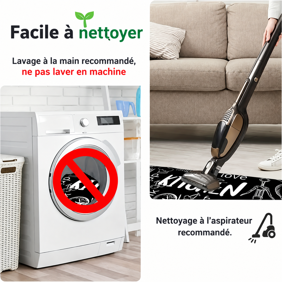 Tapis de bain poils longs – vue 3