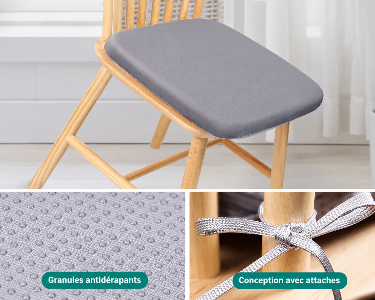 Ergonomic cushion with memory foam
