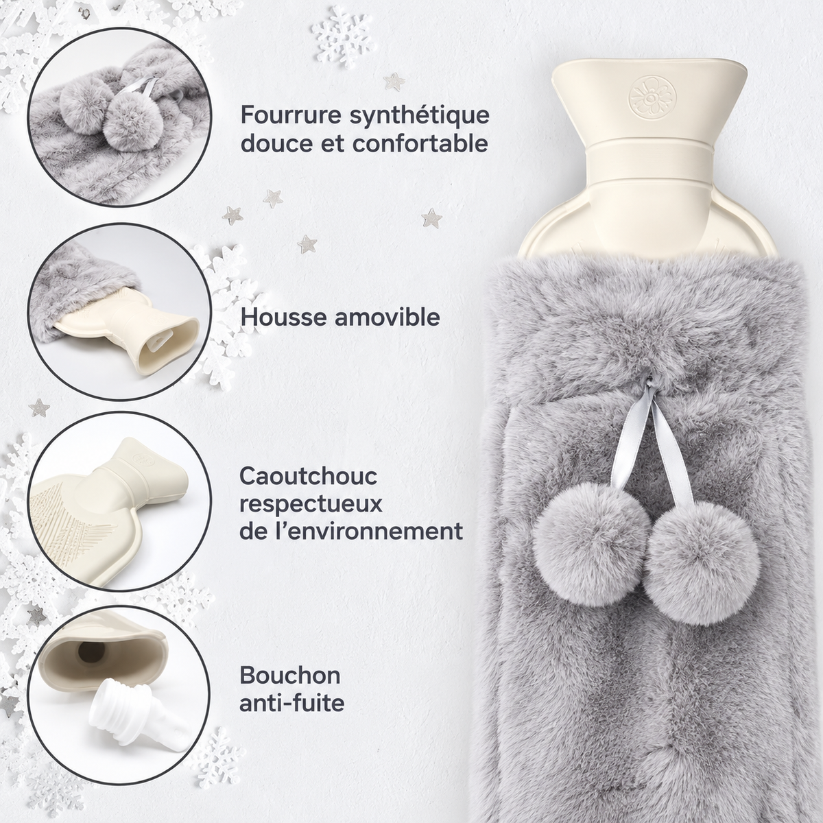 Bouillotte extra longue et douce – vue 3
