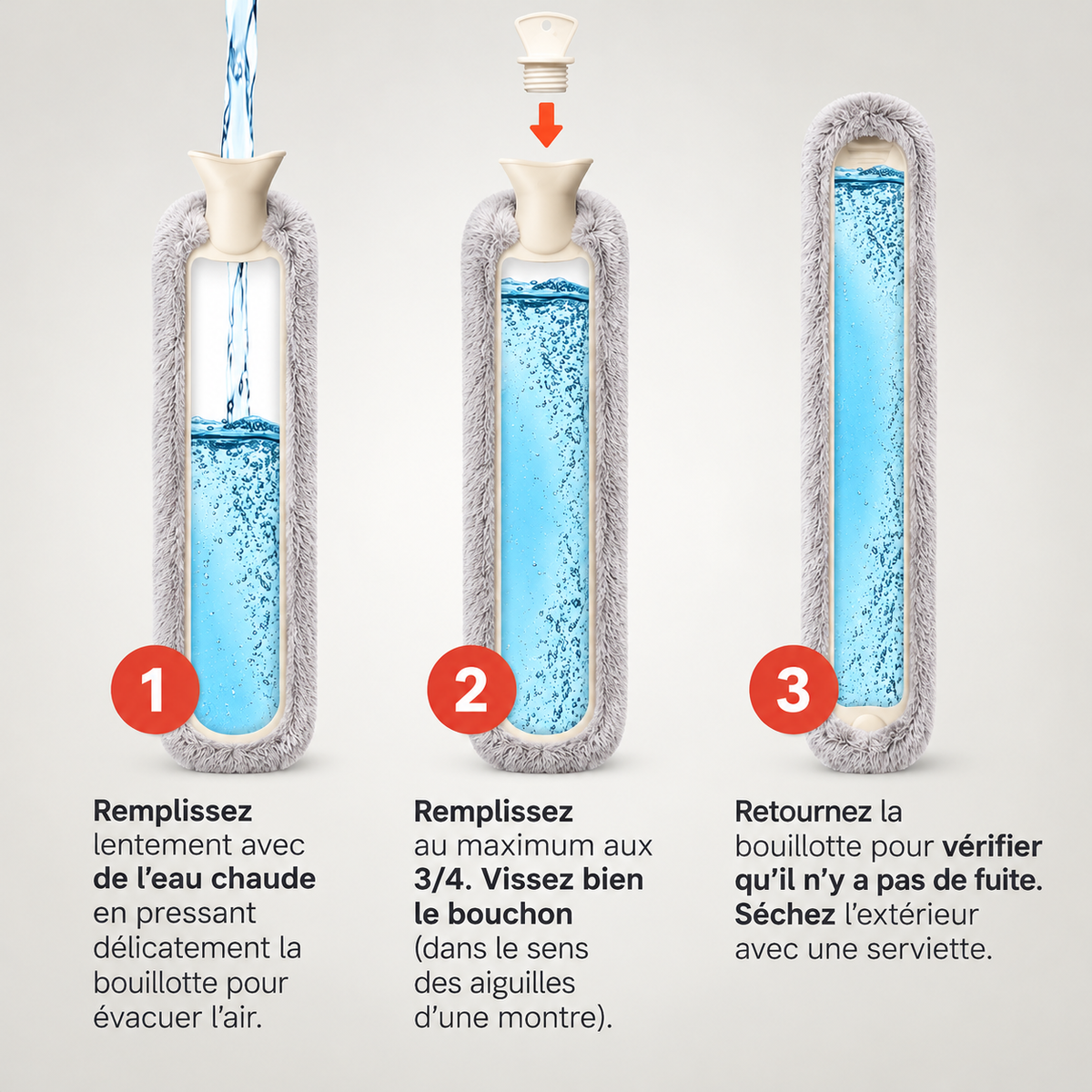 Bouillotte extra longue et douce – vue 5