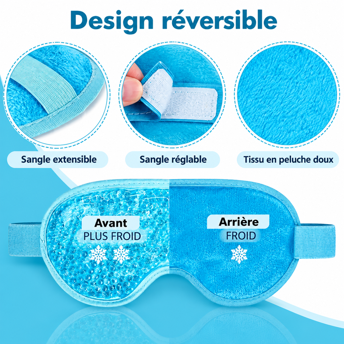 Masque yeux en gel réversible – vue 4