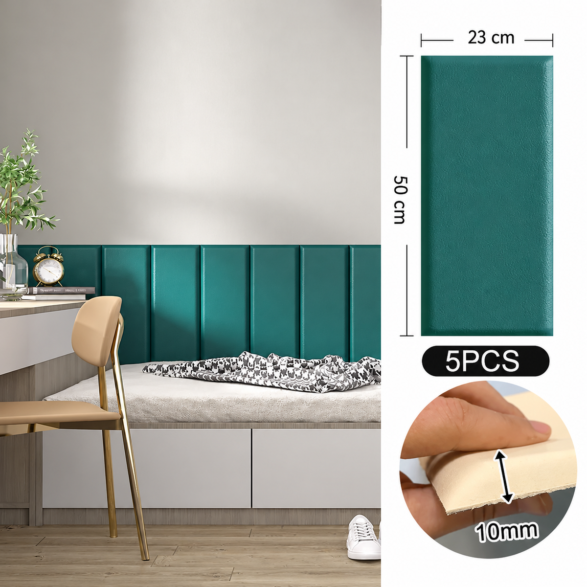 Panneaux muraux 3D aspect cuir – vue 11