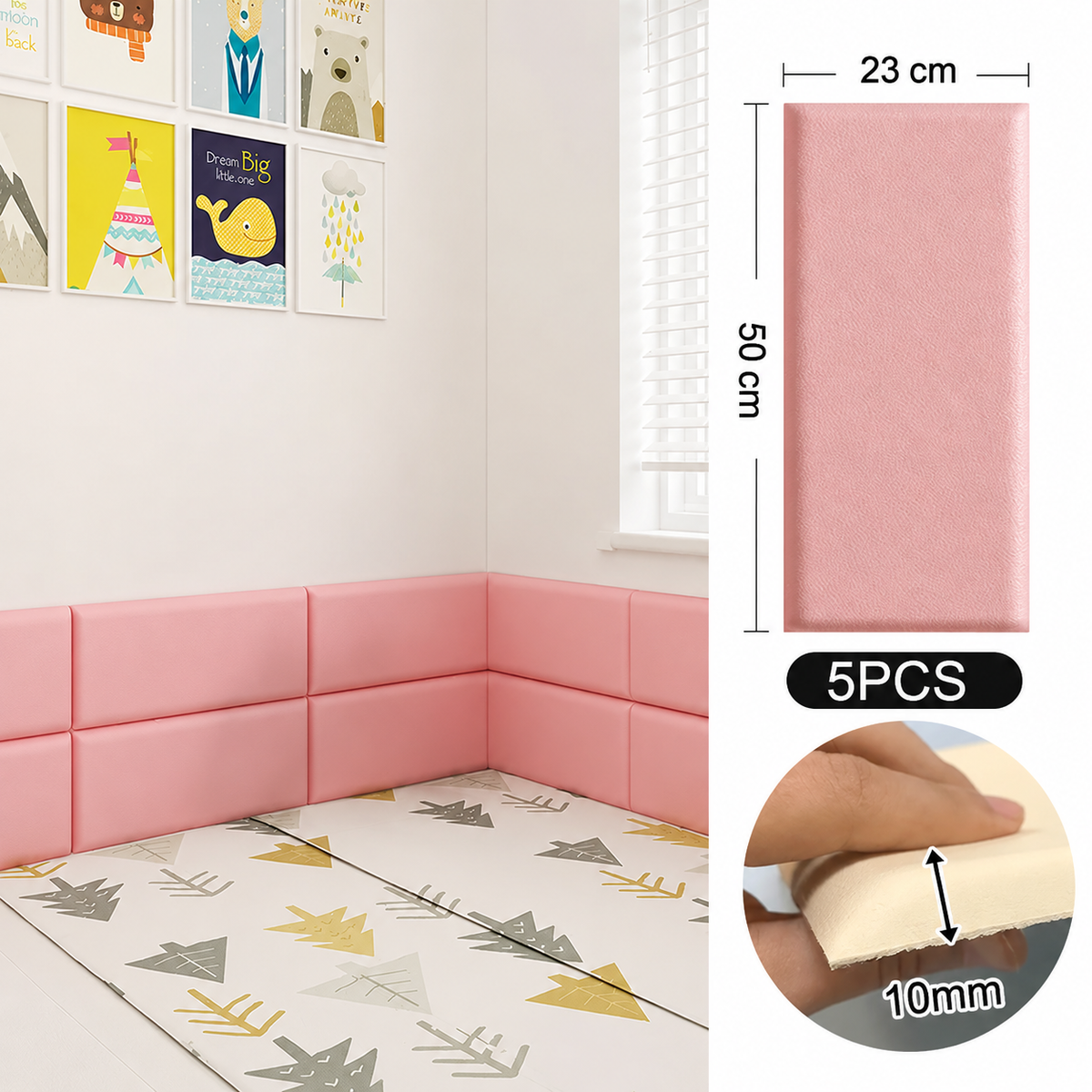 Panneaux muraux 3D aspect cuir – vue 12