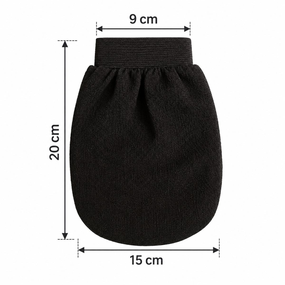 Gant de gommage double face dos – vue 3
