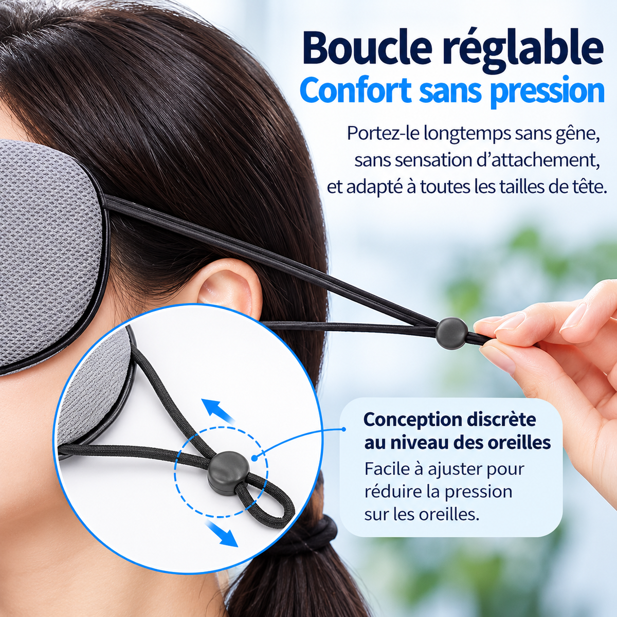 Masque yeux soie glacée double face – vue 4