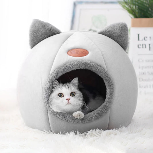 Nid douillet pour chats et petits chiens en coton confortable et respirant