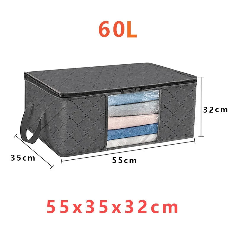 Bac de rangement vêtements pliable grande capacité – Lot 1, 3 ou 6 pièces, 35 à 90L