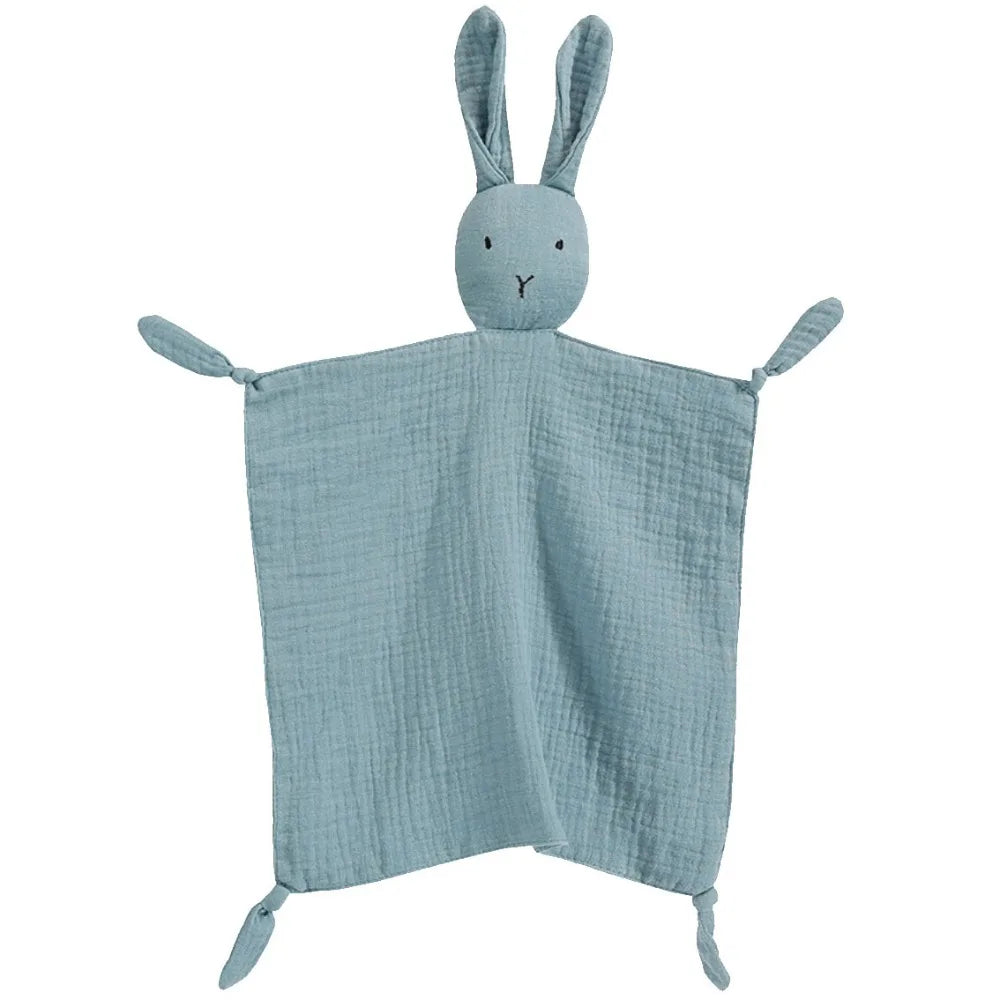 Doudou lapin en coton doux pour bébé 3-24 mois