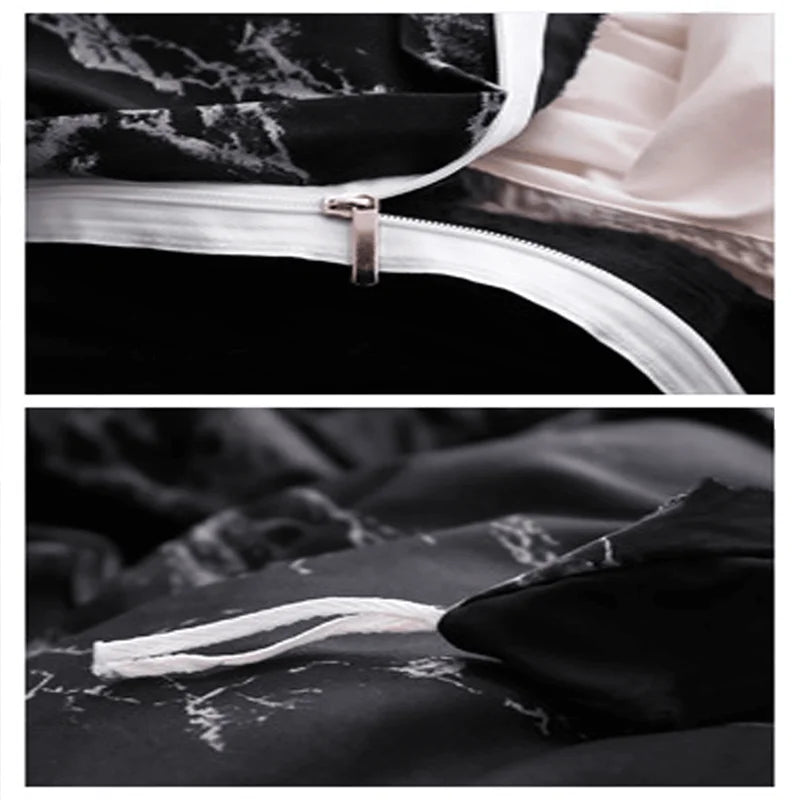 Parure de lit unie en microfibre – vue 3