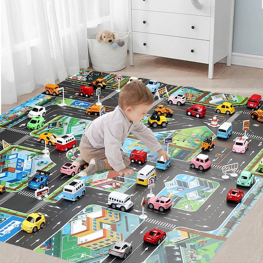 Tapis routier éducatif pour enfant – Découverte, jeu et éveil
