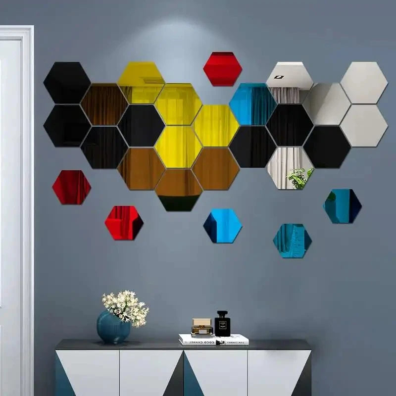 Stickers miroir hexagonaux – vue 2