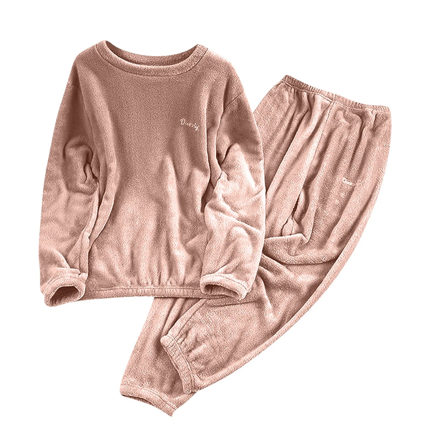 Pyjama enfant flanelle – Ensemble deux pièces chaud et doux hiver garçon fille