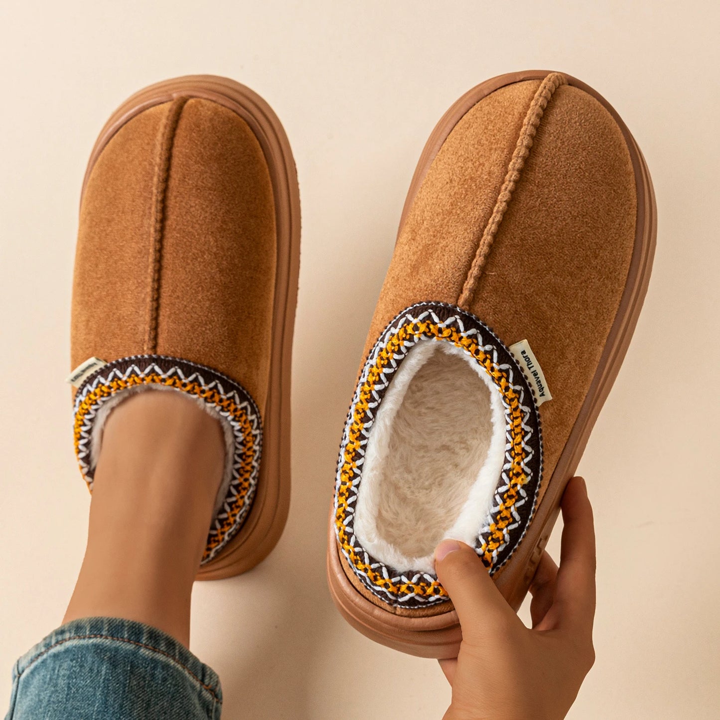 Pantoufles d'hiver moelleuses homme et femme - Confort cocooning