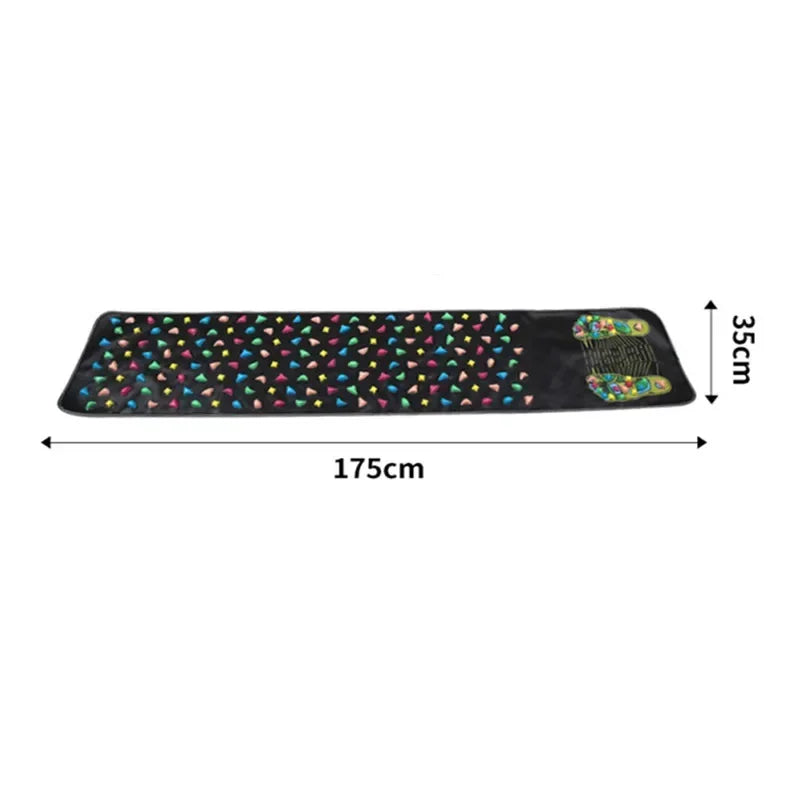 Tapis de massage galets simulation – Tapis réflexologie acupression pieds et jambes