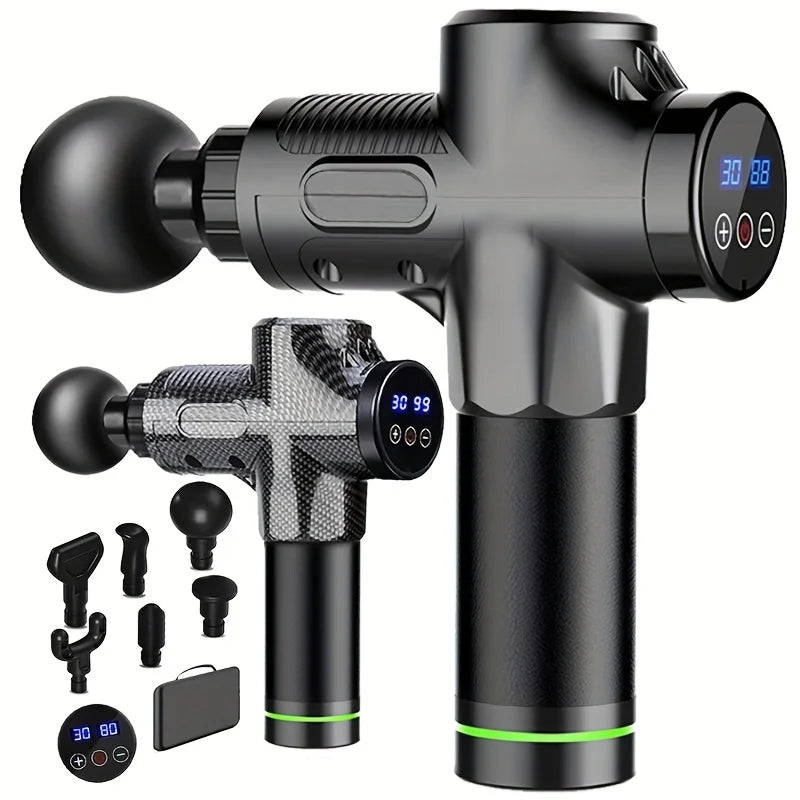 Pistolet de massage fascia professionnel 30 niveaux – Silencieux, rechargeable, homme et femme