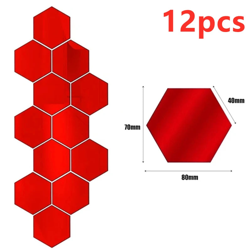 Stickers miroir hexagonaux – vue 17