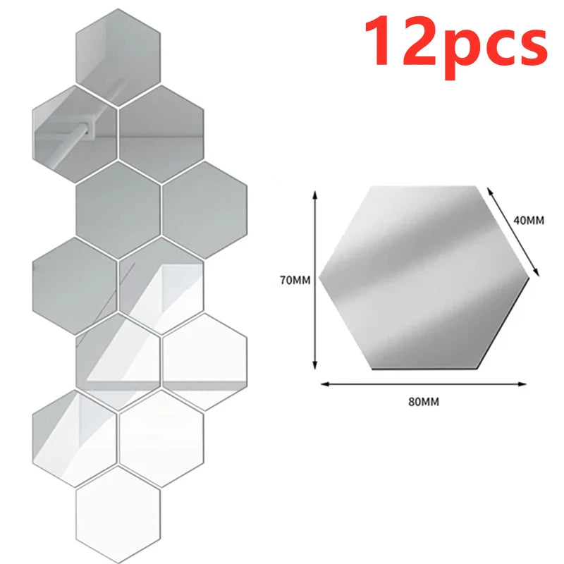 Stickers miroir hexagonaux – vue 14