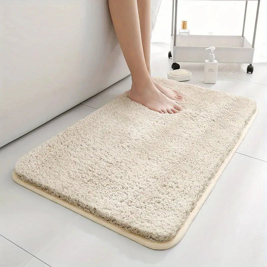 Absorbent and non-slip bath mat