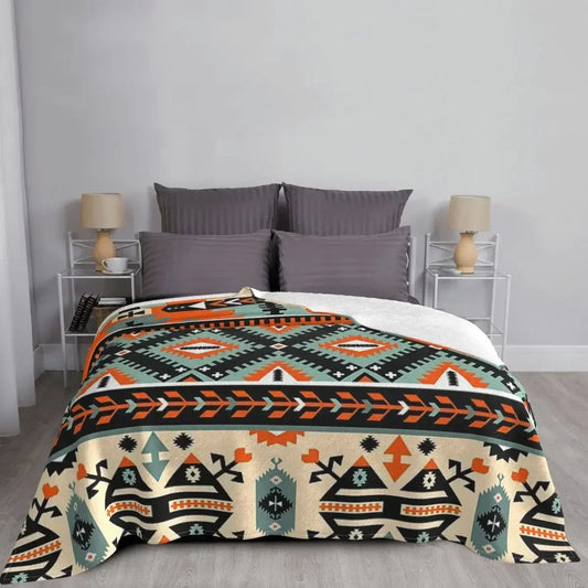Navajo pattern bohemian bedspread