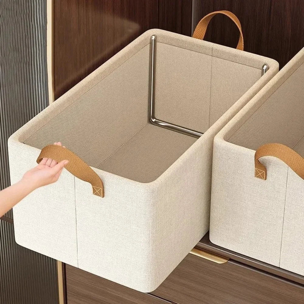 Boîte de rangement tissu pliable – Organiseur armoire vêtements et pantalons, 5 tailles