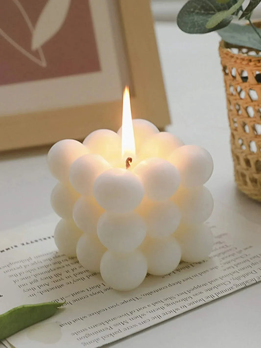 Bougie Aromatique Cube Magique en Cire de Soja