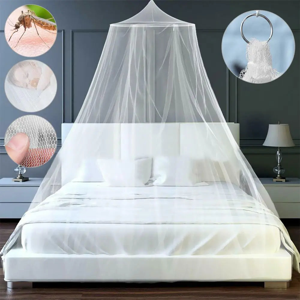 Moustiquaire dôme princesse pour lit jusqu'à 150 cm, 6 coloris
