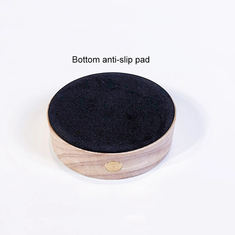 Socle lumineux LED en bois rechargeable avec capteur tactile