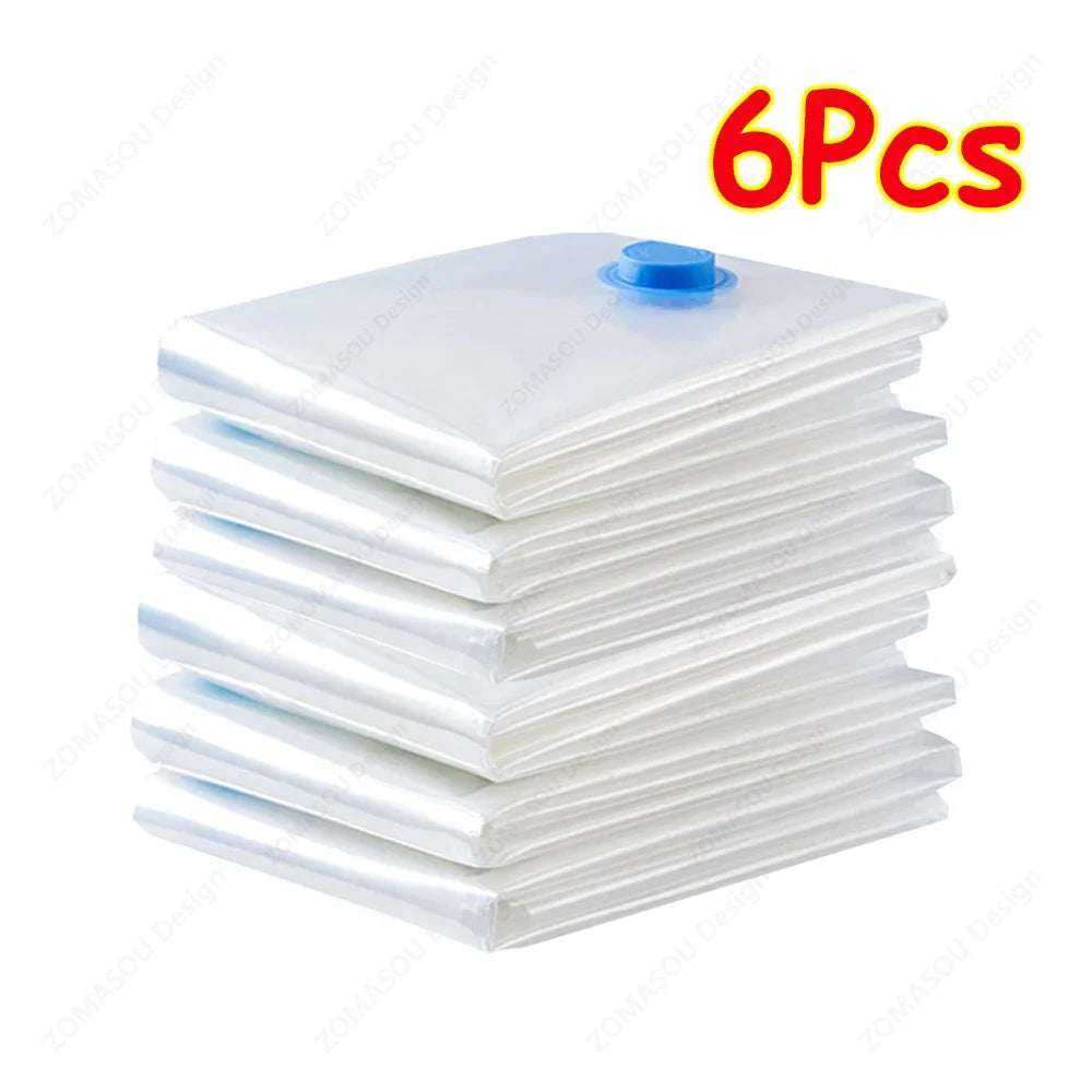 Sacs de compression sous vide – Lot 1 à 12 pièces avec ou sans pompe, 6 dimensions