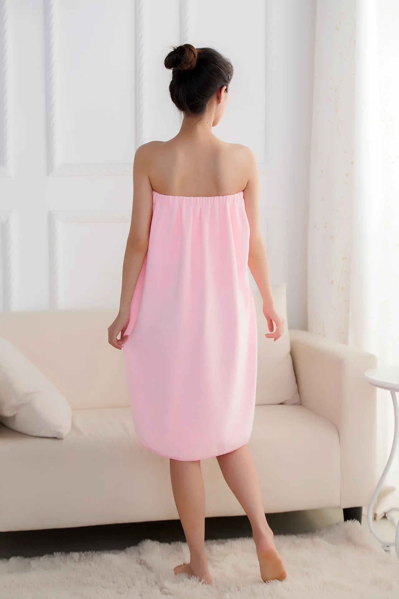 Serviette portée femme - Tube top – Bain et spa, 3 coloris
