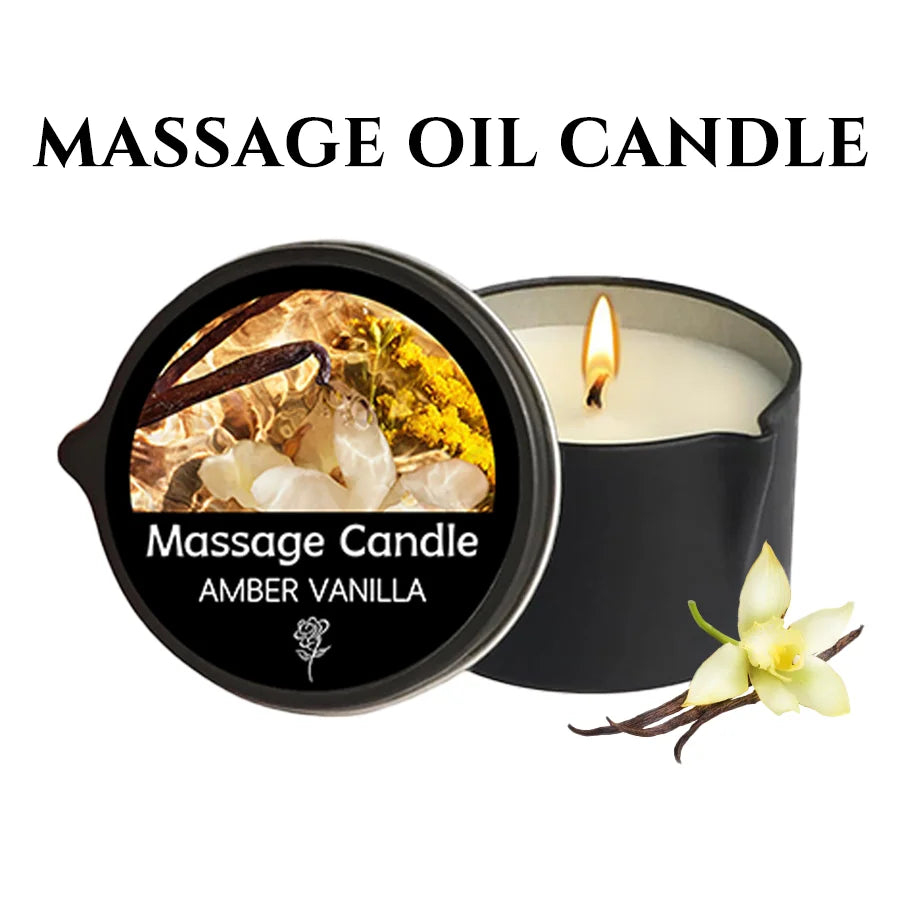 Bougie de Massage Thérapeutique - Aromathérapie & Relaxation