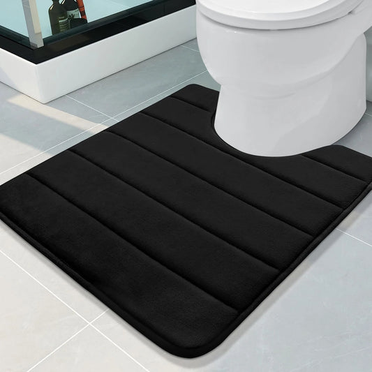 Tapis de bain en U à mémoire de forme, antidérapant, 50×60 cm