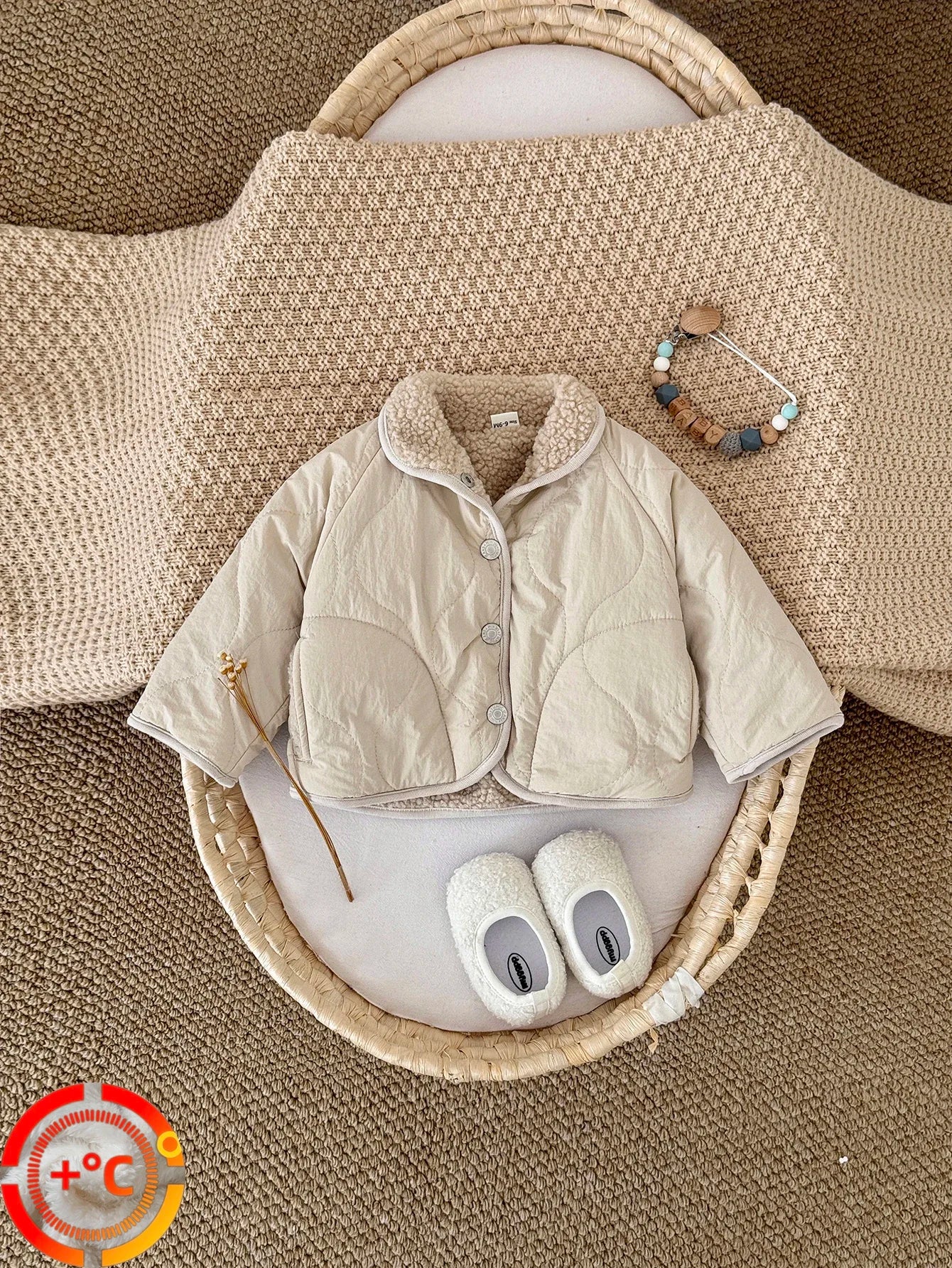 Veste bébé polaire agneau – Manteau chaud hiver pour bébé 6 mois à 3 ans