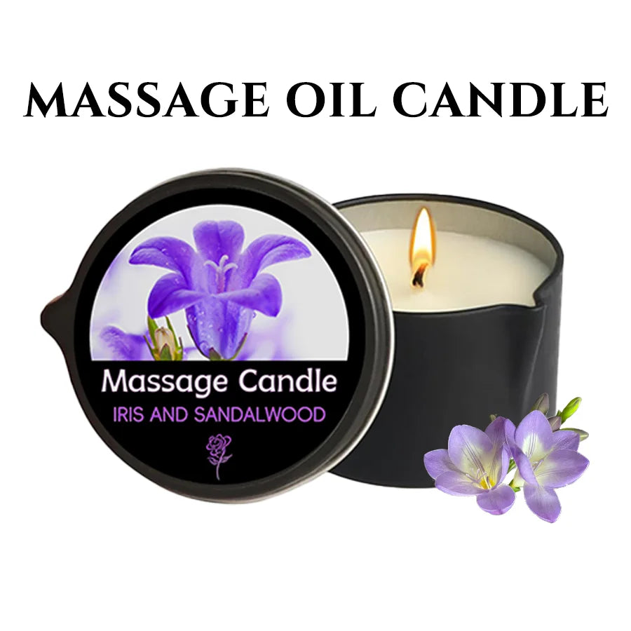 Bougie de Massage Thérapeutique - Aromathérapie & Relaxation
