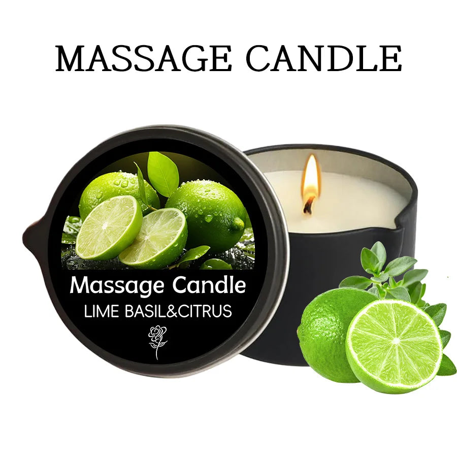 Bougie de Massage Thérapeutique - Aromathérapie & Relaxation