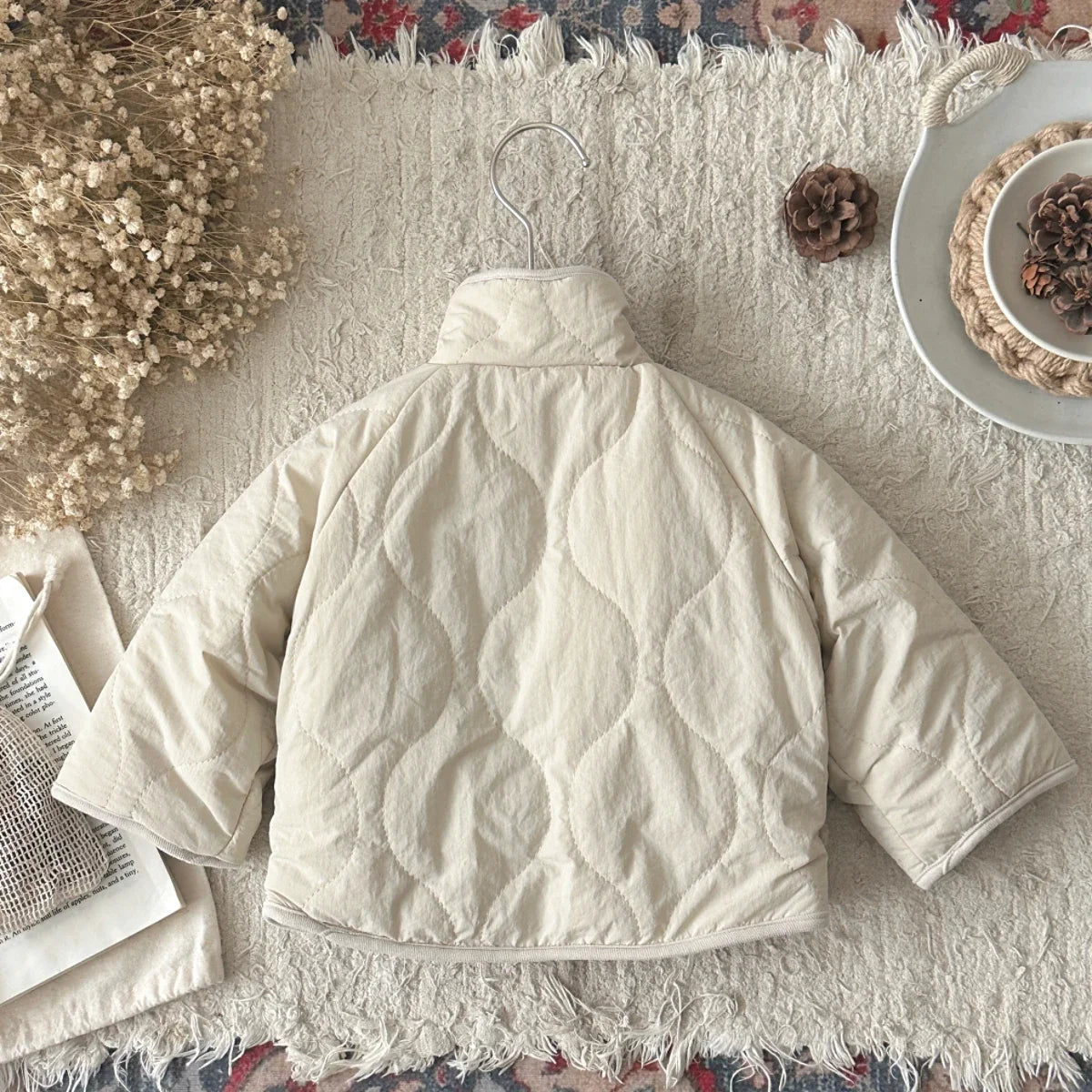 Manteau bébé cachemire – Veste doublée chaude pour bébé et tout-petit 0-3 ans
