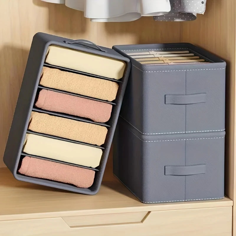Boîte de rangement compartimentée pour vêtements – 6, 7 ou 9 cases, organiseur tiroir