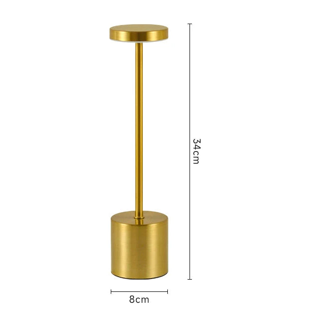 Lampe de chevet tactile LED rechargeable – 3 températures de couleur réglables