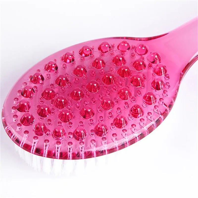 Brosse de bain longue avec tête ovale