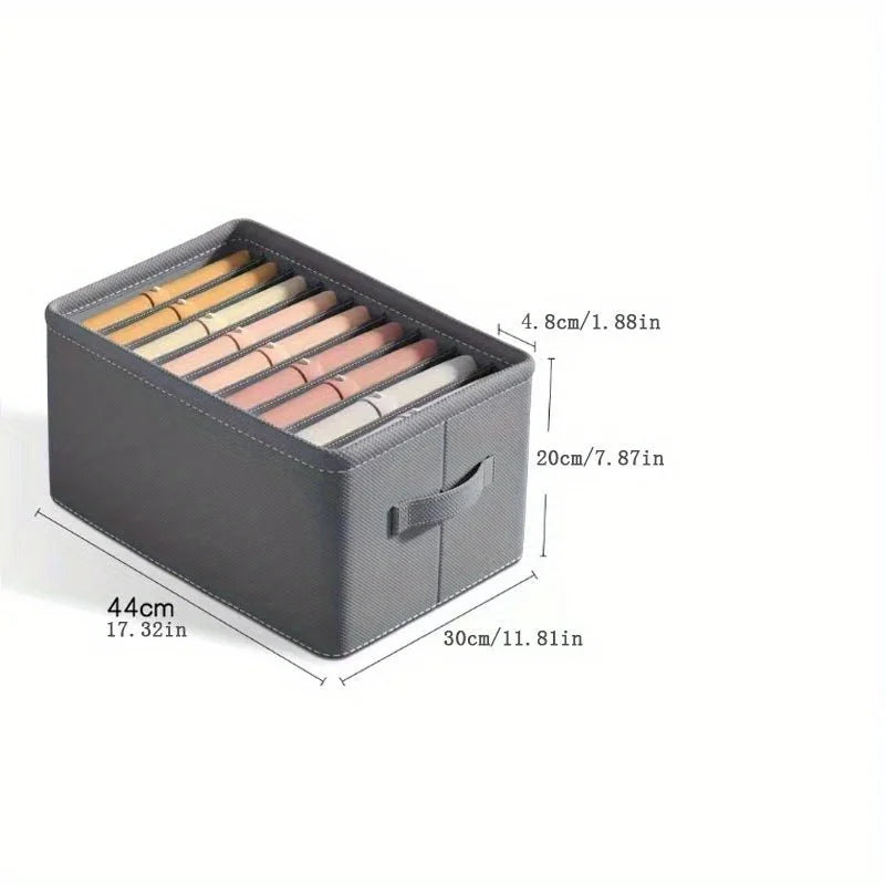 Boîte de rangement compartimentée pour vêtements – 6, 7 ou 9 cases, organiseur tiroir